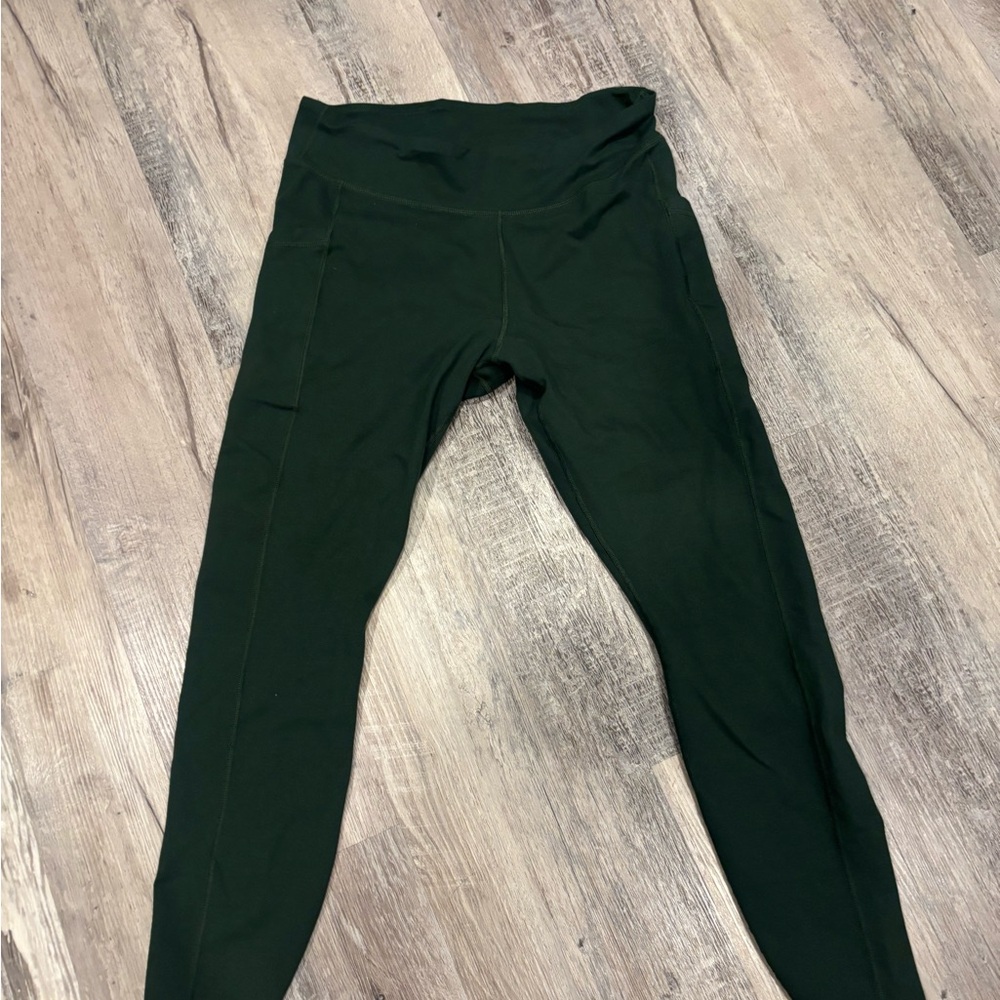 Pact Dark Green High-Waist Leggings